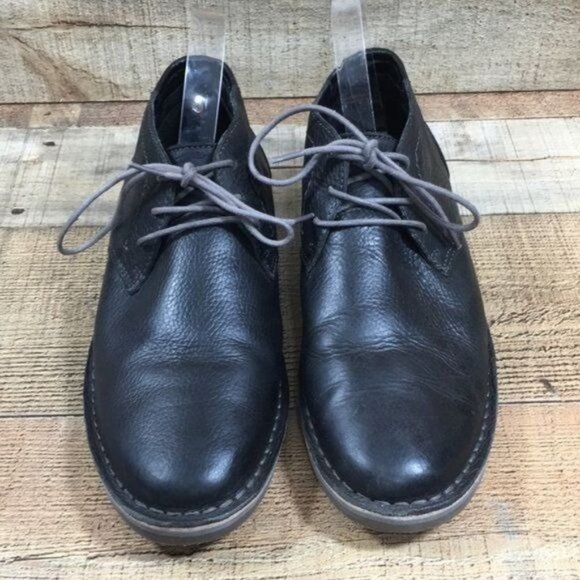 Kenneth Cole Reaction Black Leather Chukka Boot Mens 9M Lace Up Shoes - Picture 3 of 12